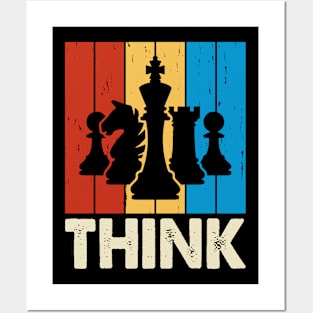 Think Chess Game T shirt For Women Posters and Art